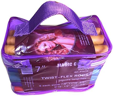 42pcs Foam Hair Rollers Professional Sponge Twist Flex Rod Curlers Styling Tools (purple)