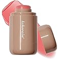 Cream Blush stick, Natural-Looking Matte Finish Makeup Blush stick, Hydrating Long Lasting Lightweight Blendable Blush for cheeks (#3 Bright Coral, 1 PC)