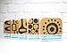 Mid Century Modern Retro Abstract Cork Drink Coaster Gift Set of 4.