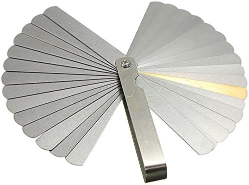 DTTUN 32 Blades Spark Plug Gap Tool Steel Feeler Gauge Gap Measuring Tool