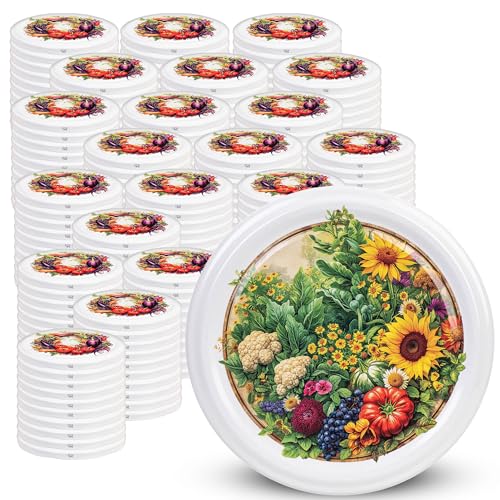 KADAX 200er Set Schraubdeckel TO82 ⌀ 82mm Gemüsegarten – Twist-Off Ersatzdeckel für 235-900ml Einmach- & Marmeladengläser | Luftdicht & Spülmaschinenf