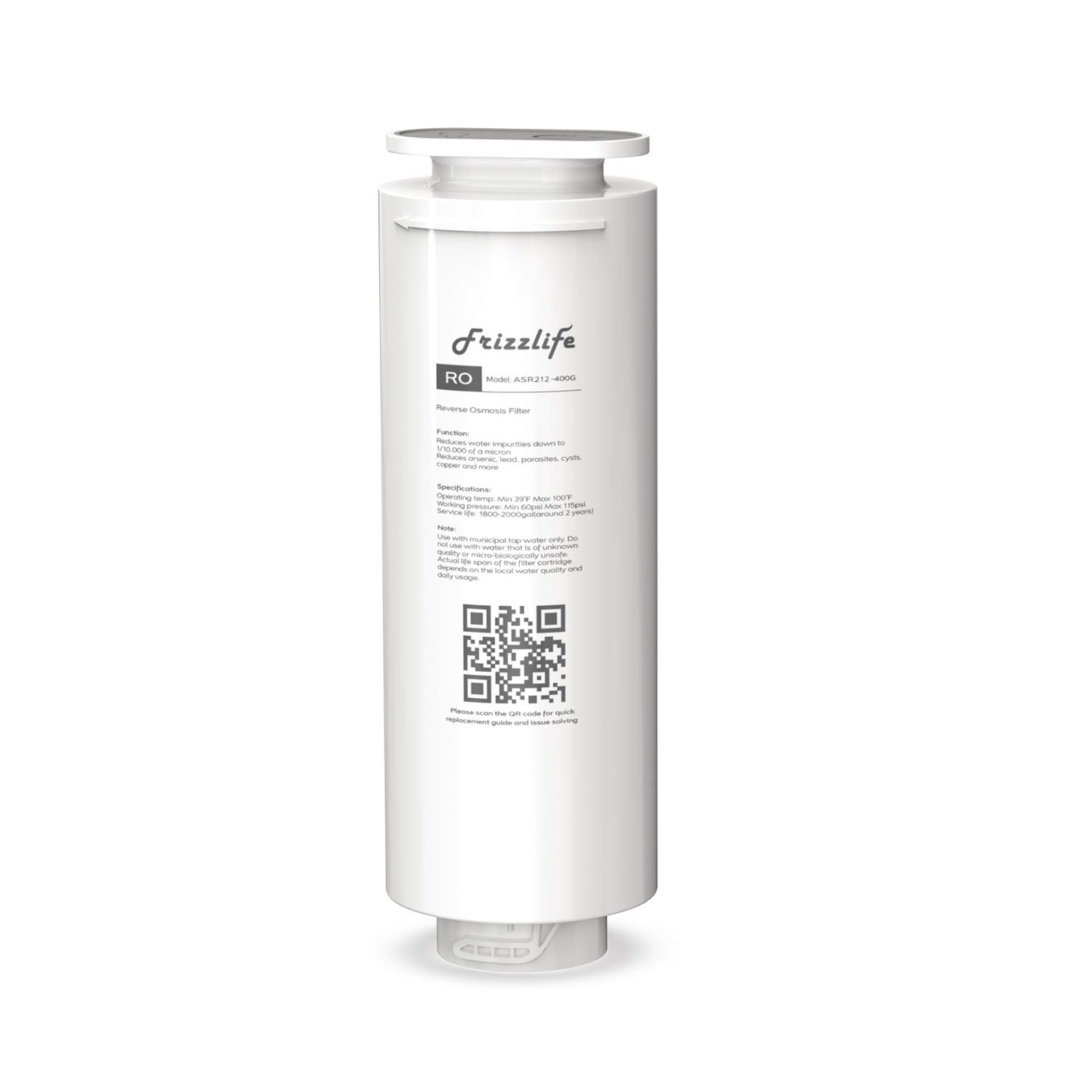 Photo 1 of FRIZZLIFE ASR212-400G RO Replacement Filter Cartridge for PD400 (2nd Stage)