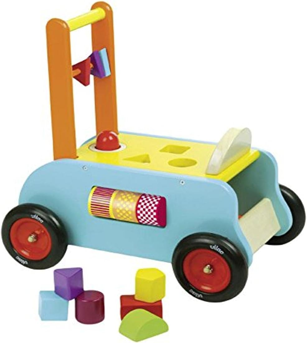 Vilac 3 En 1 Chariot De Marche Porteur Et Table De Jeu Multi Activite 1006s Amazon Fr Jeux Et Jouets