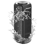 Waterproof Bluetooth Speakers, Tronsmart T6 Plus 40W Outdoor Speakers Bluetooth 5.0, IPX6 Portable Wireless Speakers with Tri-Bass Effects, 15-Hour Playtime with 6600mAh Power Bank, TWS, Built-in Mic