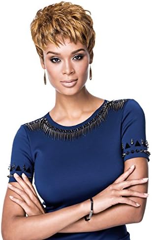 Medium Dark Brown Textured Pixie Wig