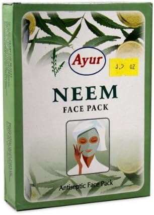Ayur Neem Face Pack (Antiseptic Face Pack)100g / 3.5 oz (Pack of 2)