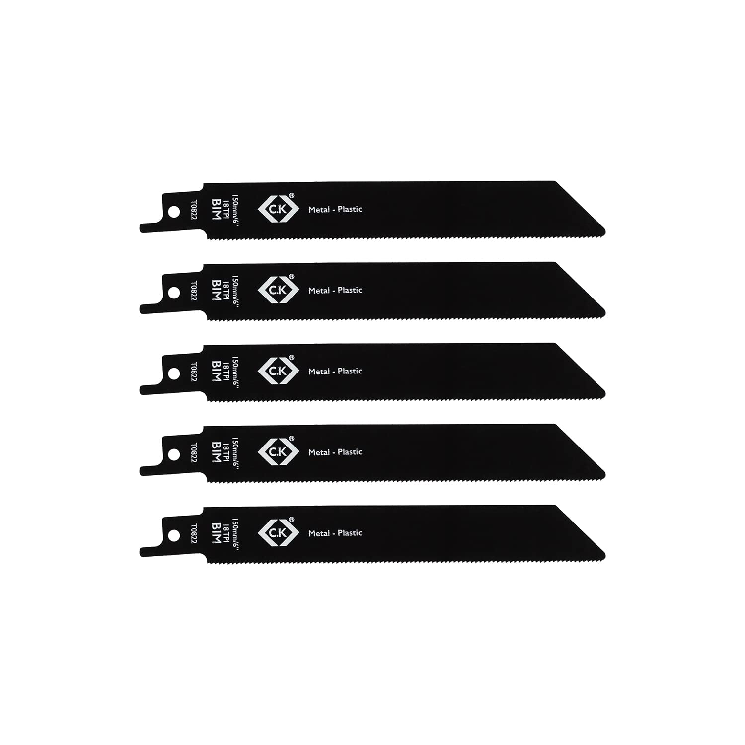 Reciprocating Saw Blades x 5, 18 tpi