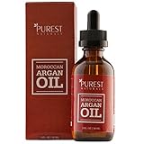 Purest Naturals Moroccan Argan Oil - 100% Pure - Dry Skin Beauty Care for Hair, Face & Nails - The Anti Aging, Anti Wrinkle Beauty Secret - Grade Triple A Extra Virgin Cold Pressed