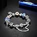 Presentski Charm Bangle Bracelet Silver Plated with Colorful Cubic Zirconia for Women