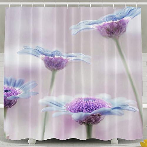 Juyite Design Flowers Macro Stems Lilac Shower Curtains 60 X 72 Inches