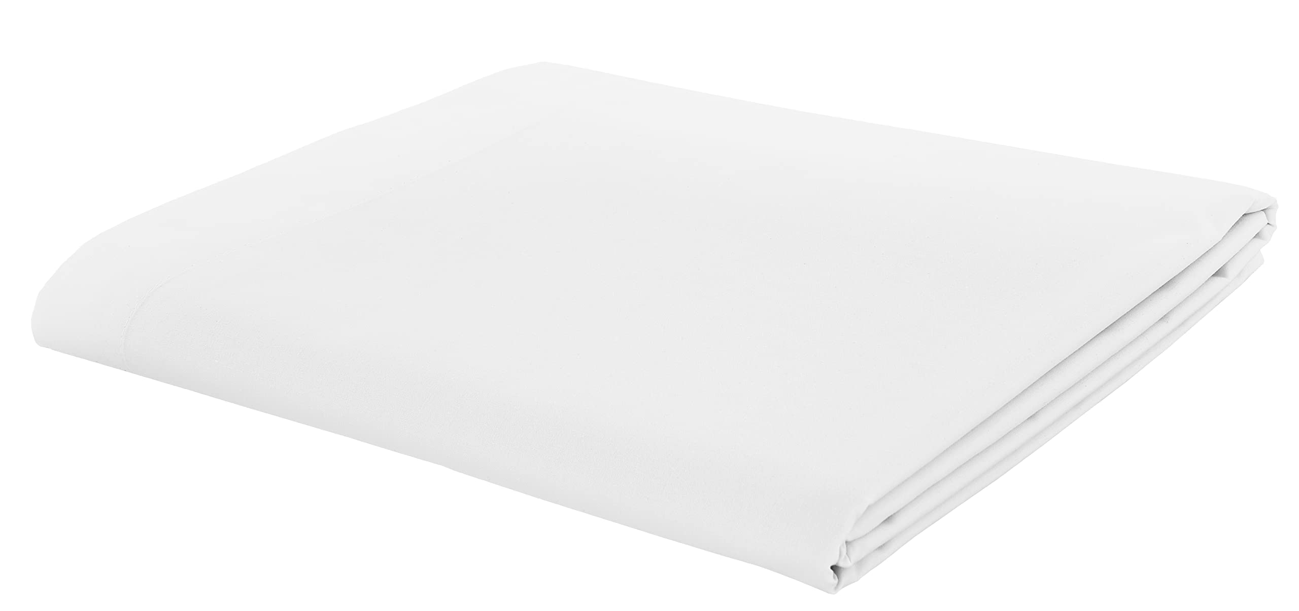 Catherine Lansfield Easy Iron Percale Combed Super King Flat Sheet White