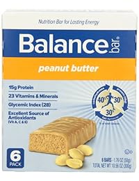 Balance Bar Peanut Butter, 1.76 Ounce Bars,6 Count