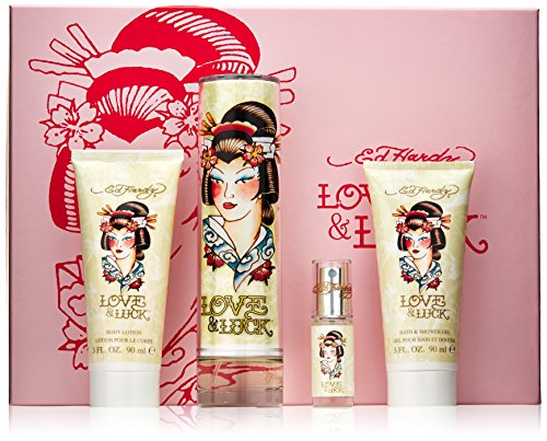 Ed Hardy Love and Luck Fragrance Set, 4 Count