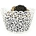 ForPeak Cupcake Wrappers 100 Filigree Artistic Bake Cake Paper Cups Little Vine Lace Laser Cut Liner Baking Cup Muffin Case Trays for Birthday Decoration Wedding Party (White)