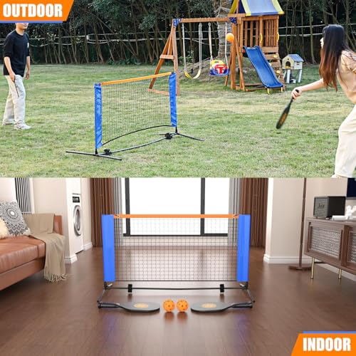 Lboylove® 5Ft Mini Portable Pickleball Net, Small Practice Net For Driveway, Outdoor And Indoor, Equipment Dink Training Aid, Quick Set Up Design, Lightweight Durable