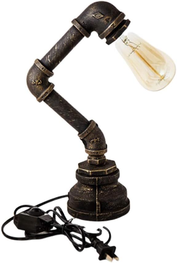 Jiji Table lamp American Bedside Desk Table Lamp Creative Retro Bedroom