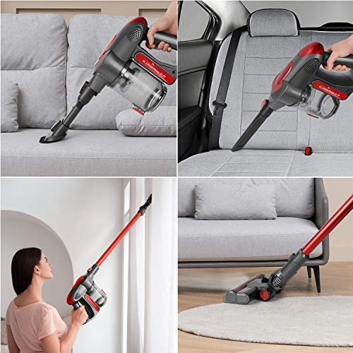 GeeMo Cordless Vacuum Cleaner 21Kpa SuperSuction 35 minsRunning 1.2L