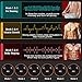 ABS Stimulator Muscle Toner Rechargeable Abdominal Toning Belt, EMS Abdomen Muscle Trainer Fitness with 6 Modes 10 Levels for Men Women Abdomen/Arm/Leg Training, Free 14pcs Gel Pads