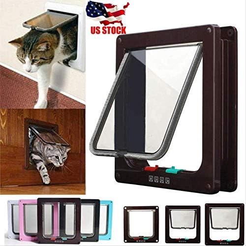 Puerta para Mascotas Cat Flaps para Upvc Doors 4 Way Large Medium Small