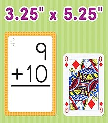 Carson Dellosa 4-Pack Math Flash Cards for Kids