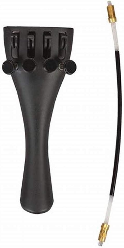 Violin 4/4 size Fiddle Tailpiece 1 pcs with 1pcs Tailgut Tailcord 4 Fine Tuners Aluminum Alloy Durable Strong