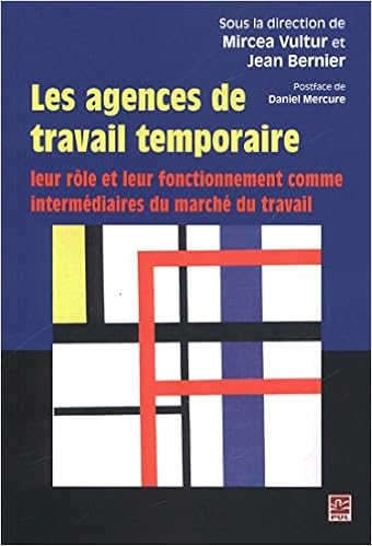 Amazon Com Les Agences De Travail Temporaire Leur Role Et Leur Fonctionnement Comme Intermediaires Du Marche Du Travail Vultur Mircea Books