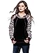 Bluetime Womens Fall Winter Long Sleeve Floral Print Pullover Hoodie Sweatshirt