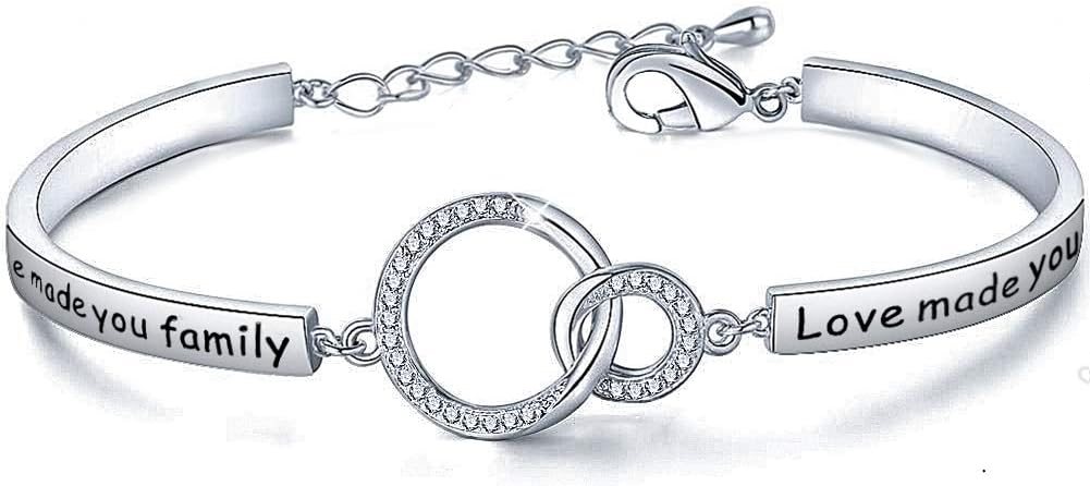 WUSUANED Mother in Law Gift Marriage Made You Family Love Made You My Mom Bracelet Gift for Stepmom