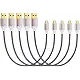 Short Micro USB Cable 1ft, OKRAY 10-Pack Colorful Nylon Braided USB A to Micro 2.0 Fast Charge & Sync Data Android Charger Cords for Samsung Galaxy J3 J7 S7 S6 Edge Note 5 4, LG, Kindle,PS4,Power Bank