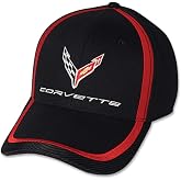 C8 Corvette Next Generation Red Stripe Accent Hat - Black