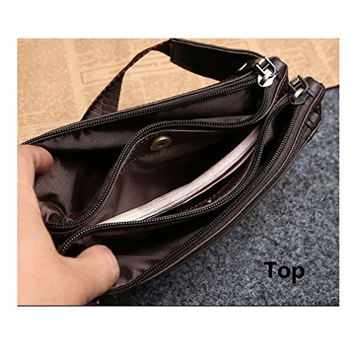 OpetHome Waist Pack Genuine Leather Fanny Pack Hiking Cycling Waist Hip