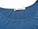 JollieLovin Women's Plus Size Tops Summer Tunic Short Sleeve Loose Fit T-Shirt to Wear with Leggings(Steel Blue,1X)