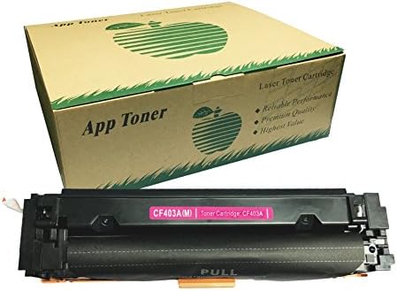 Apptoner HP201X CF403X Compatible Color Toner Cartridge for HP LaserJet PRO M252n/252dw/M277n/277dw (1 Pack Magenta)