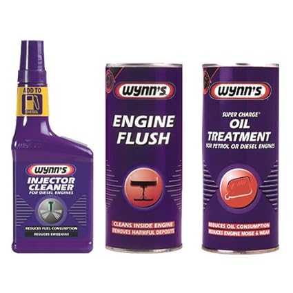 Wynns Engine Flush 425ml + Super Charge Oil Treatment 425ml + Diesel ...