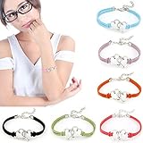 Susenstone® Handmade Alloy Rope Charm Jewelry Weave Bracelet