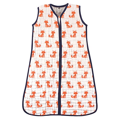 Hudson Baby Unisex Baby Muslin Cotton Sleeveless Wearable Sleeping Bag, Sack, B…