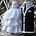 Magik Life Bride Groom Wine Bottle Covers- Wedding Gifts For the Couple- Fun Wine Bottle Covers- Centerpieces Decorations- Wine décor -Royal White
