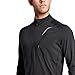 Mission Men's VaporActive Stamina Lightweight 1/4 Zip Long Sleeve Pullover, Moonless Night, Medium