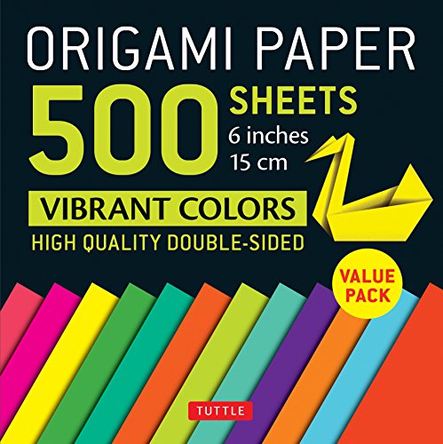 Origami Paper 500 sheets Vibrant Colors 6