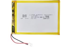 LITER ENERGY BATTERY 3.7V 356595 2500mAh Lithium Polymer ion Battery Rechargeable Polymer Battery Pack with JST 2.0mm Connector