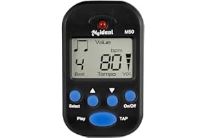 Mini Digital Metronome, Electronic LCD Metronome for Piano, Guitar, Drum (Black) Deft and Professional