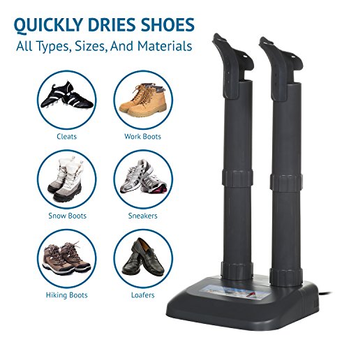 LiveFine Boot Dryer â€“ Electric Heated Air Dryer for Snow Boots, Shoes, Gloves & Other Winter Gear & Footwear â€“ Fast, Quiet Dryer Eliminates Dampness & Prevents Odor from Water, Sweat, Mold & Bacteria