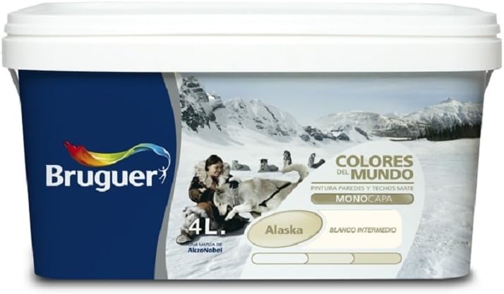 bruguer 5057355 – Colors of The World Alaska White Intermediate 4 L