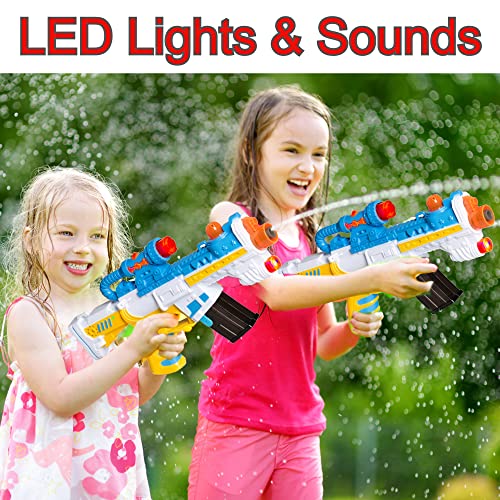 Bubble Gun Lights & Sounds with 2 Bottles Bubble Refill Light Up