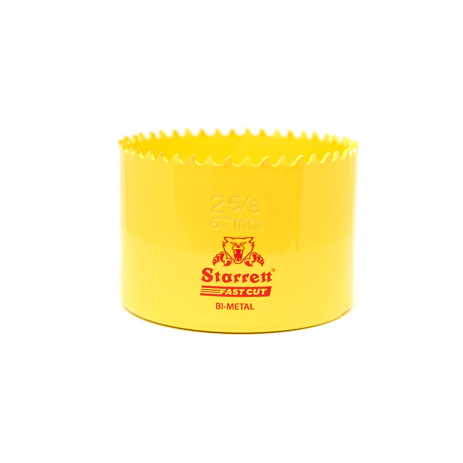 Starrett HSS Bi-Metal Fast Cut Hole Saw - 67mm - For Metal, Wood, Plastics