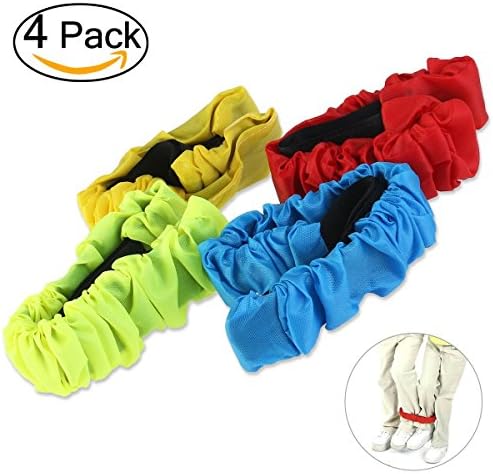 Three Legged 3-Legged Race Band Race Strap Elastic Tie Rope Backyard Relay Game Party Game 4 Pcs