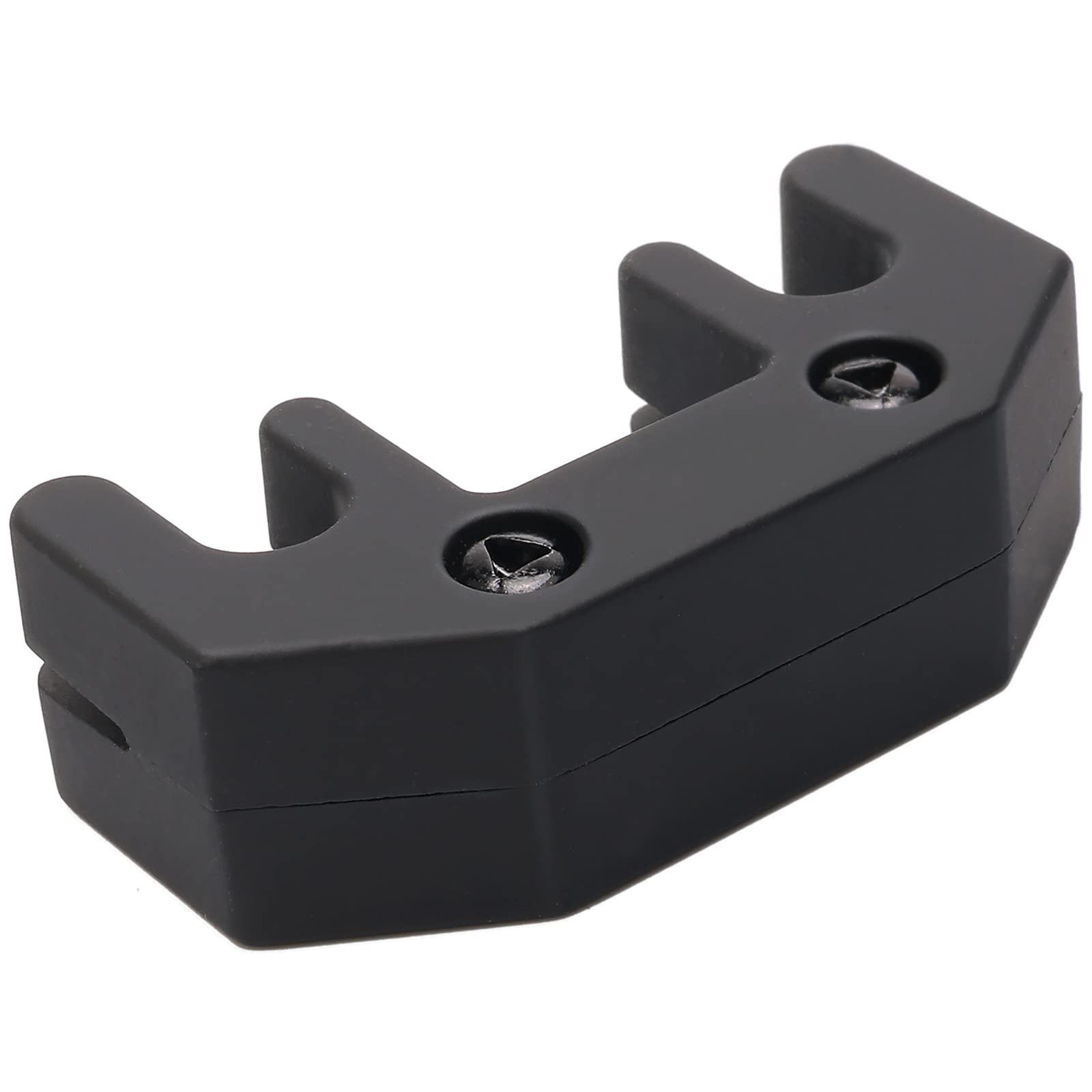 Unxuey Rubber Coated Metal Violin Mute Silencer for Practice Violin/Viola Musical Instruments Accessories, Black