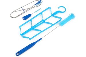 Water Bladder Cleaning Kit,4 in 1 Portable Hydration Water Bladder Tube Cleaning Kit Brushes Drying Rack