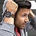 Fullife Compatible with Galaxy Watch 46mm Bands Leather and Silicone Hybrid Sports Band Replacement For Samsung Galaxy Watch Band Galaxy Watch 3 45mm Smart Watch, Coffee