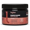 LEGION Energy Supplement - Unflavored Energy Drink Powder - Caffeine Powder with Taurine & Vitamin B Complex - Naturally Sweetened Energy Powder for Healthy Energy Drinks (120g)